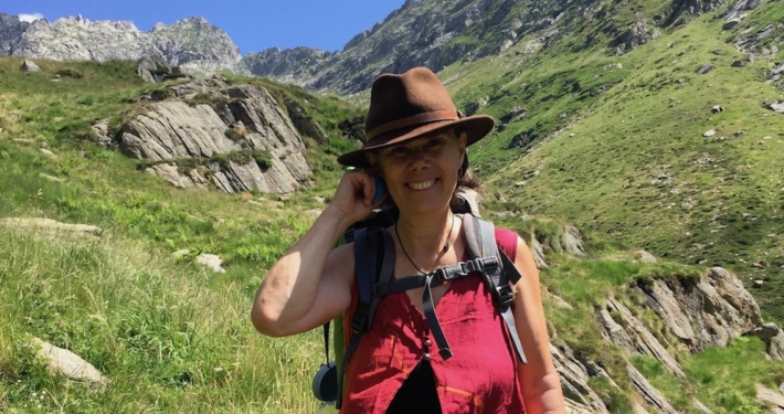 Ingrid-auf-Bergtour